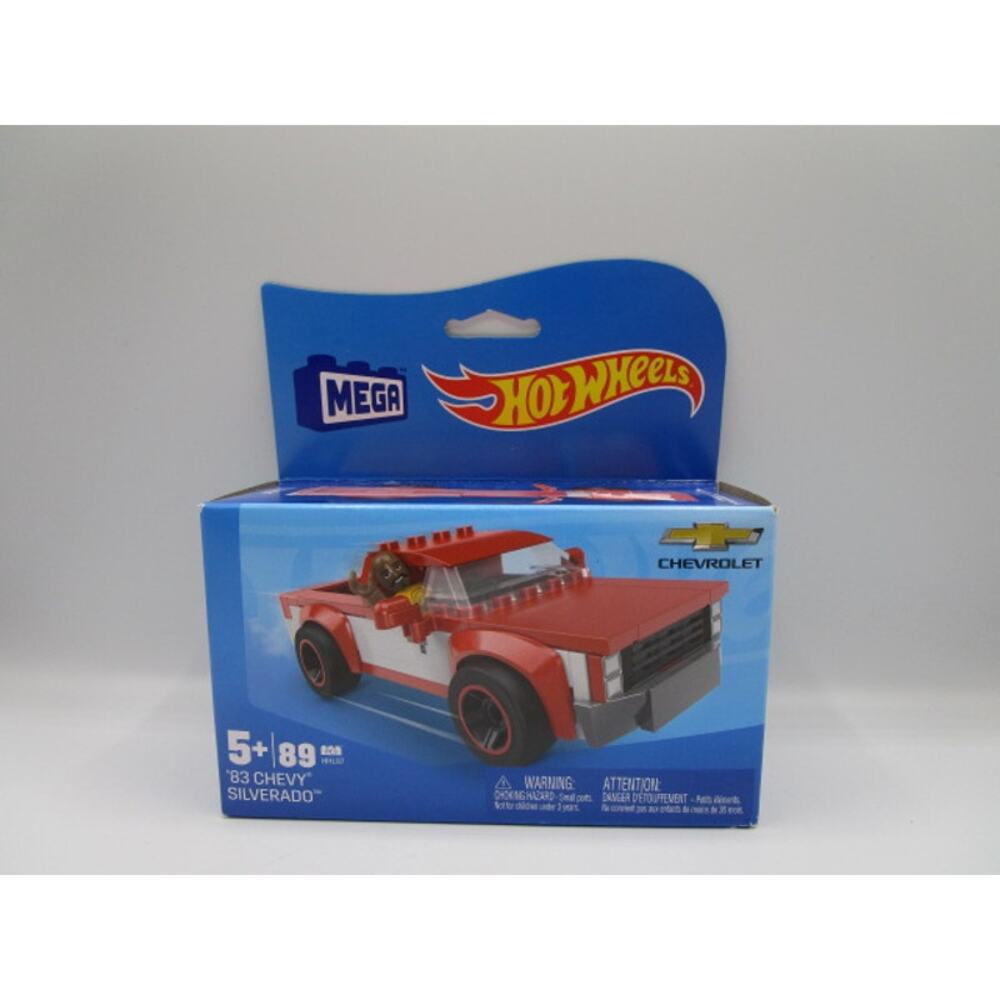 Hot Wheels Mega Construx '83 Chevy Silverado 89‎ Pieces Red & White Truck